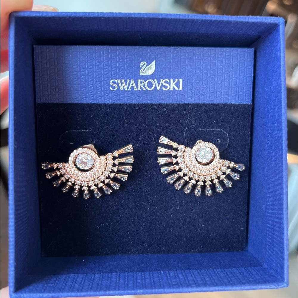 Swarovski stone earrings
